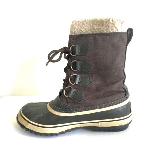 SOREL Women’s Winter Carnival Waterproof Snow Boot Taupe Brown 7 - Picture 2 of 8